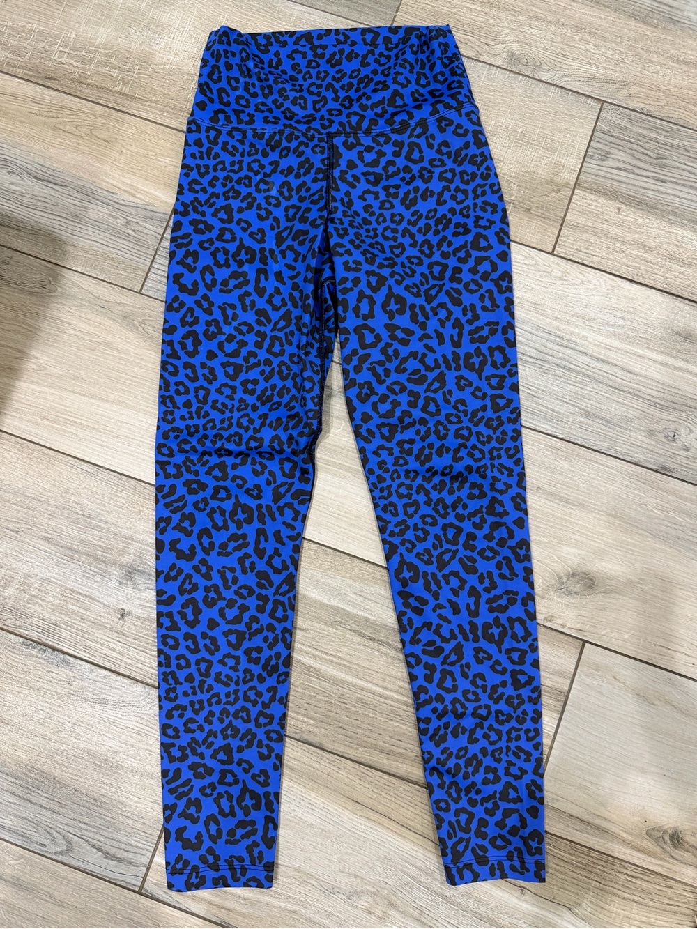 Beach Riot Bold Blue Leopard Kids Leggings